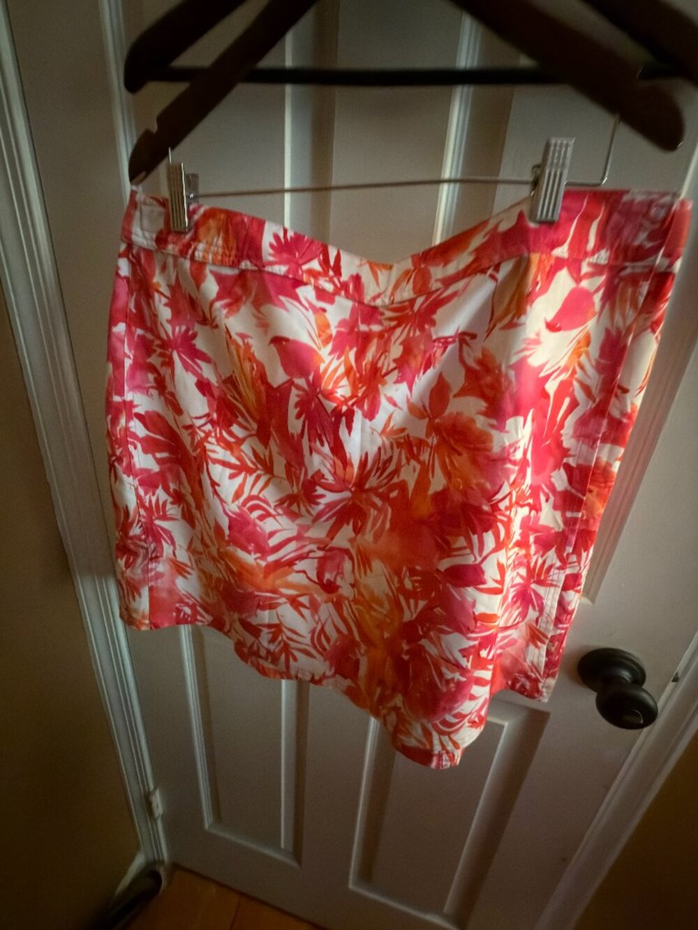 Ripskirt Hawaii XL Tropical Wrap Skirt | Pink Orange Floral Travel Skirt